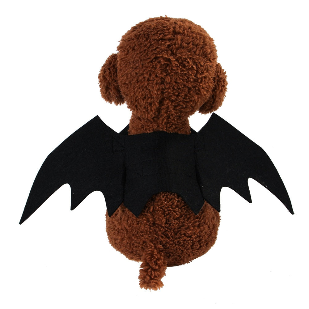 Pet Dog Cat Halloween Costume Cute Cat Clothes Bat Wings Funny Artificial Wing Dog Clothes for Small Dogs Pet Cosplay Prop