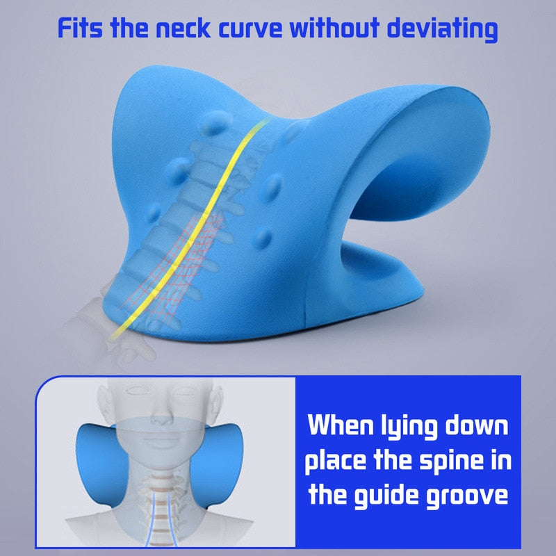 Chiropractic Pillow for Stiff Neck Relief and Cervical Spine Alignment Gift