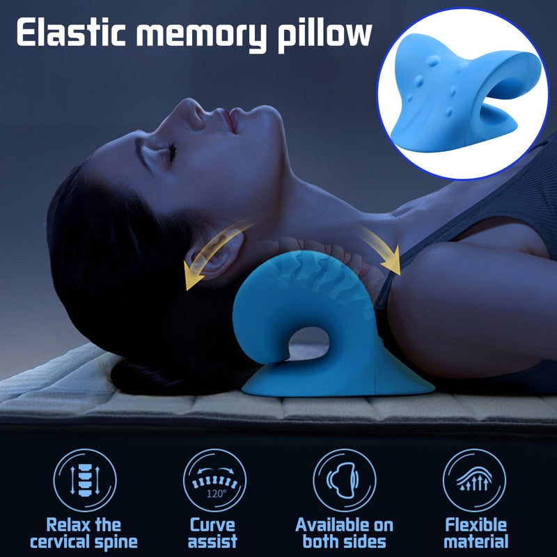 Chiropractic Pillow for Stiff Neck Relief and Cervical Spine Alignment Gift