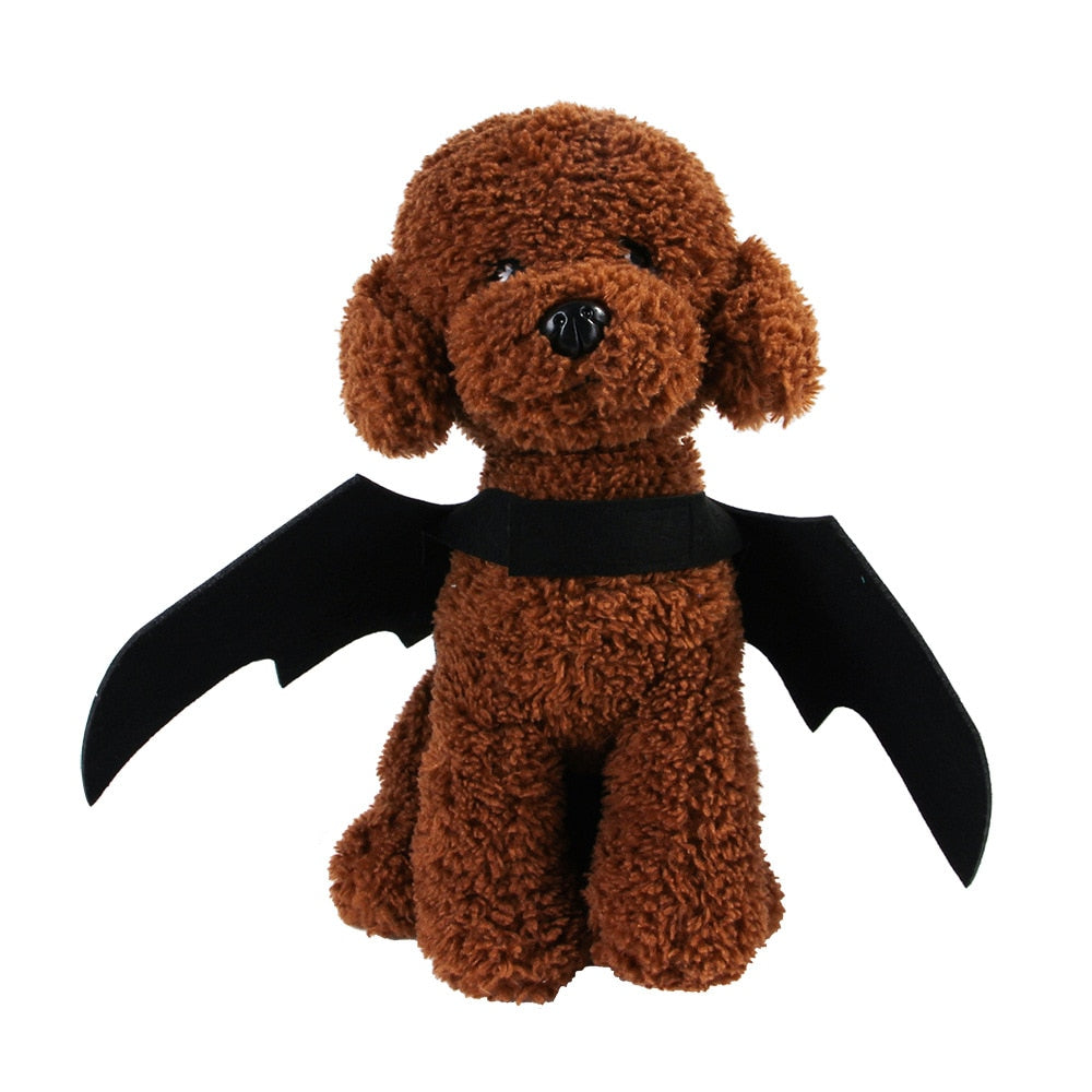 Pet Dog Cat Halloween Costume Cute Cat Clothes Bat Wings Funny Artificial Wing Dog Clothes for Small Dogs Pet Cosplay Prop